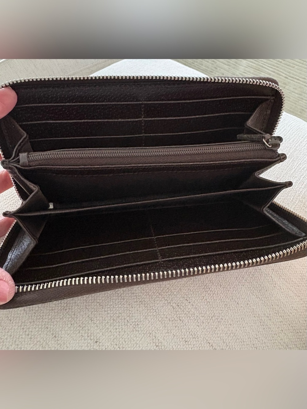 Gucci Sherry Line Long Wallet
Leather Black Green Red - Picture 4 of 5